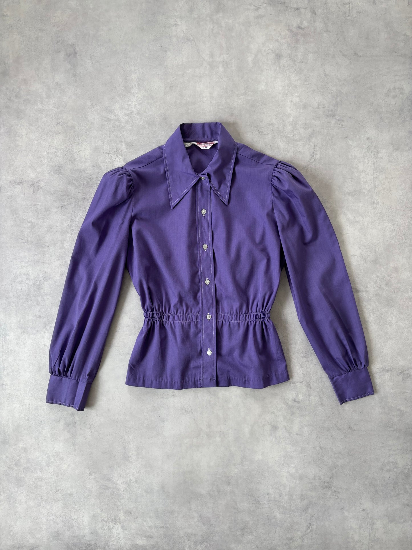 70s コットンシャツ（パープル）