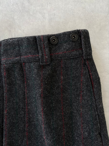 〈Deadstock〉80-90s Eddie Bauer ウールパンツ（グレー / ストライプ）