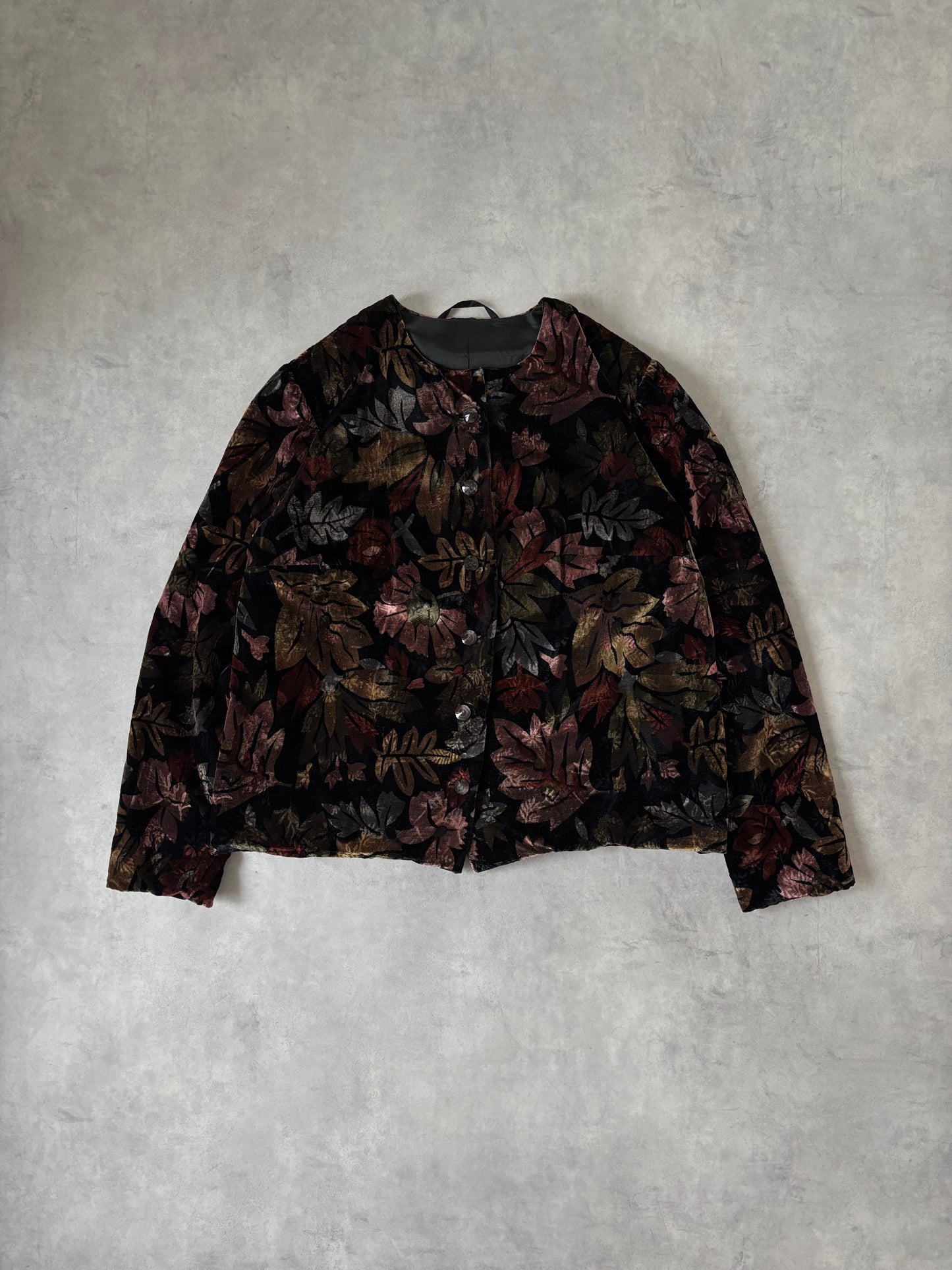 ベロアジャケット / フラワー＆リーフ