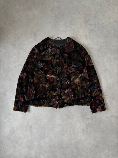 ベロアジャケット / フラワー＆リーフ