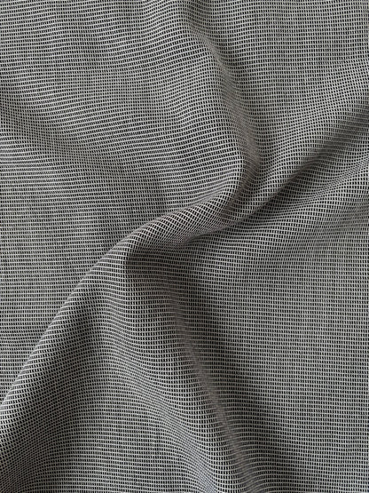 90s レーヨン混 ノーカラーシャツ（グレー）