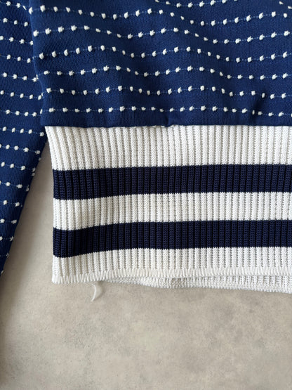 60-70s Montgomery Ward ドットプルオーバー（ネイビー）