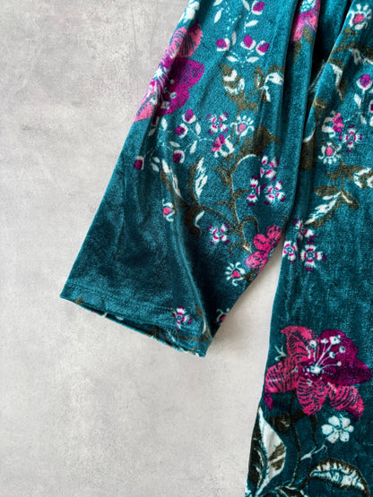 エメラルドグリーンベロアトップス