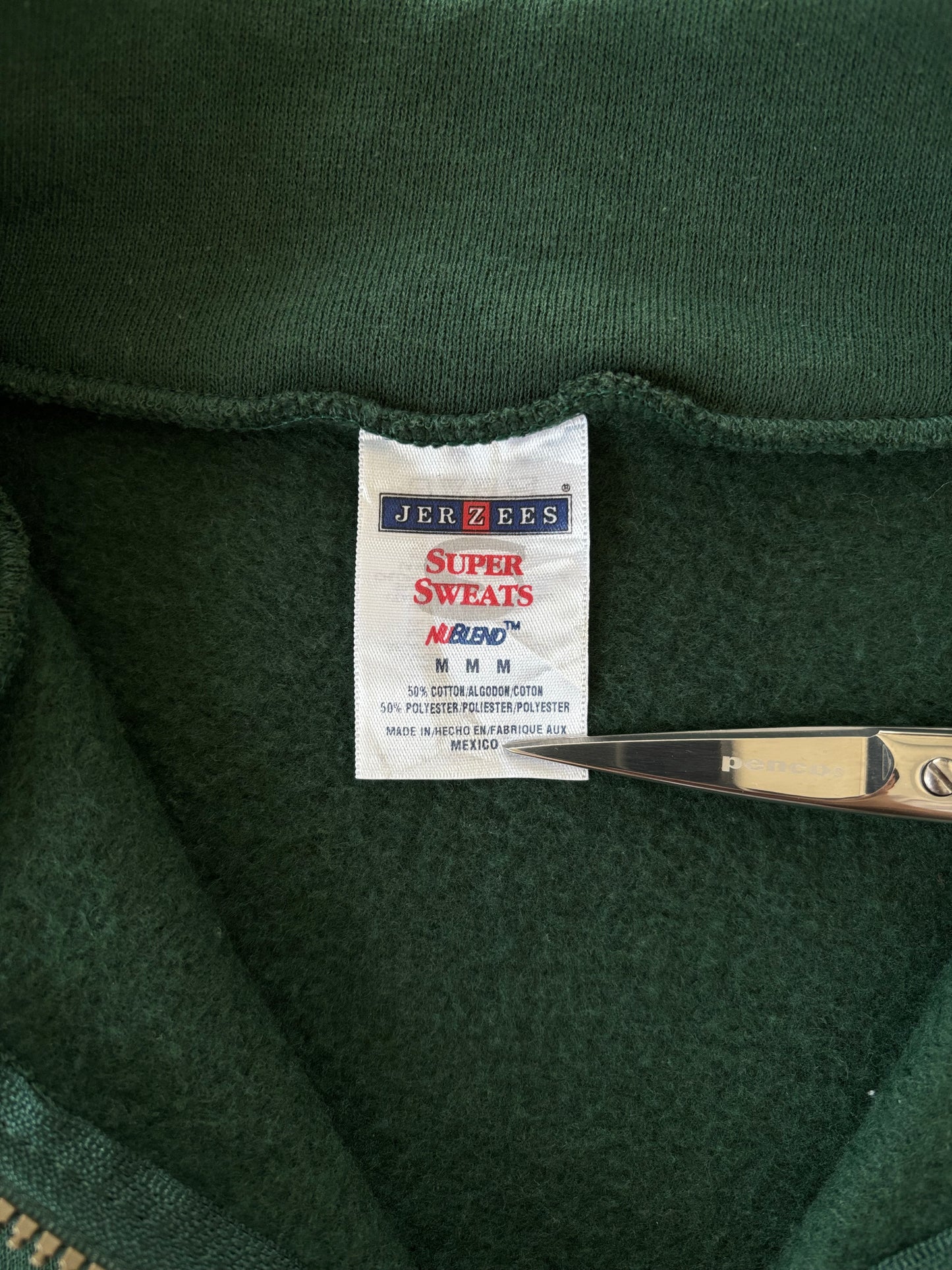 90〜00s / ハーフジップスウェット グリーン