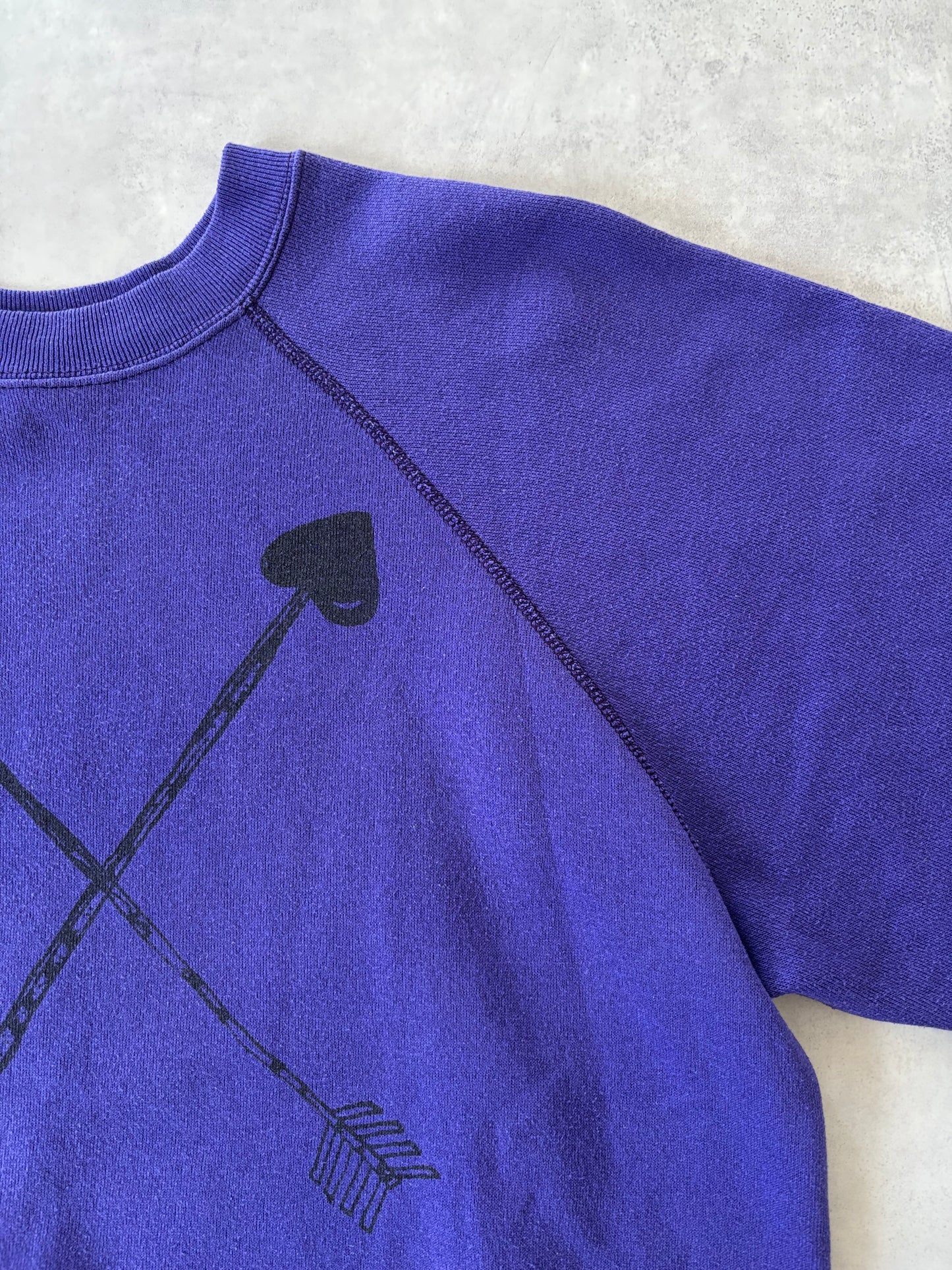 90s TULTEX ラグランスリーブスウェット Made in USA（パープル）