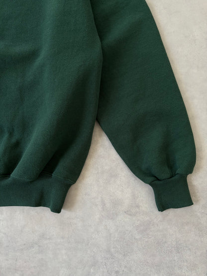 90〜00s / ハーフジップスウェット グリーン