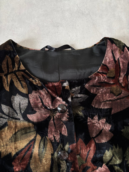 ベロアジャケット / フラワー＆リーフ