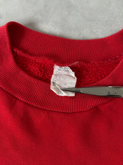 90s Hanes ラグランスリーブスウェット（レッド）