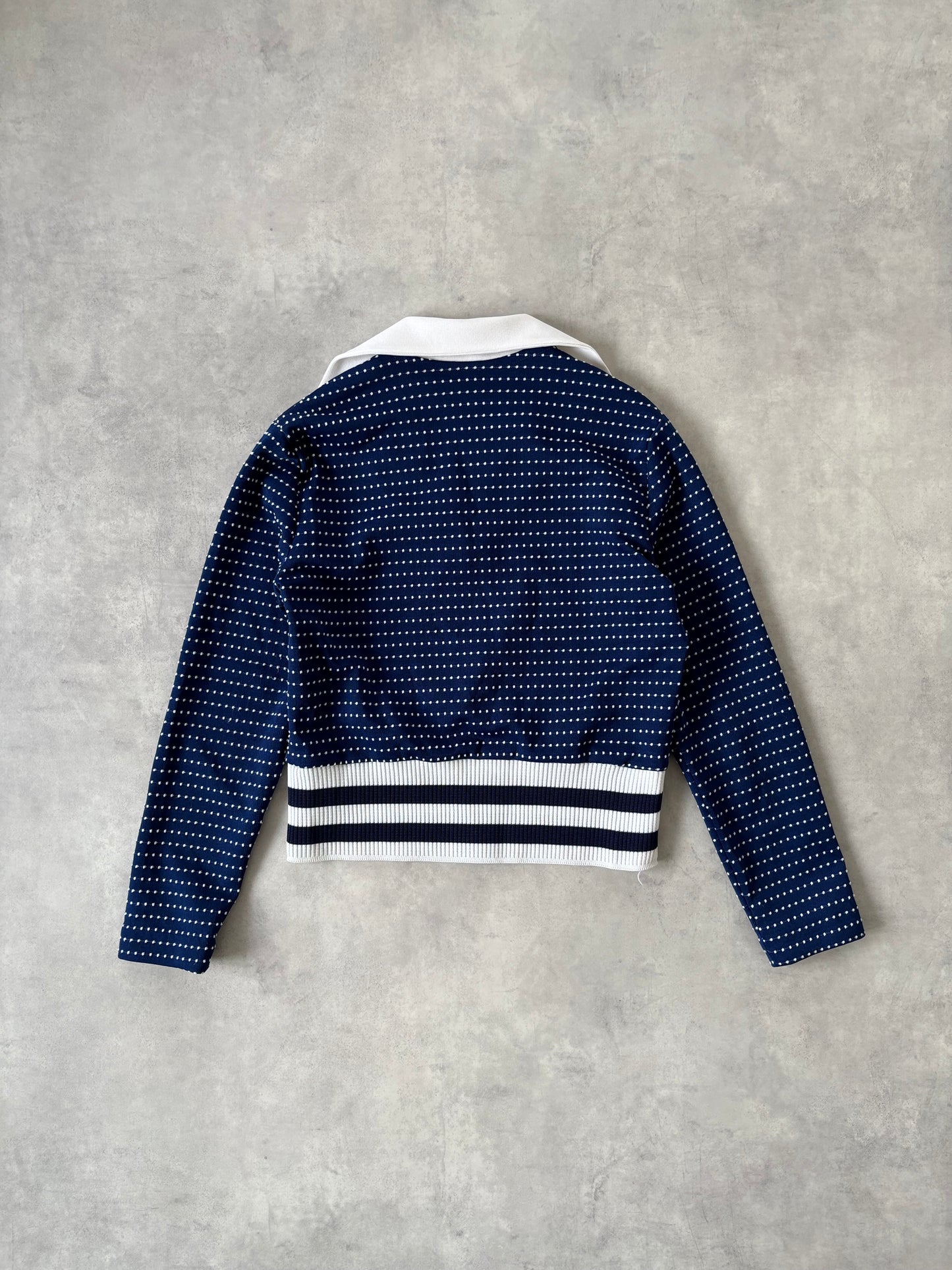 60-70s Montgomery Ward ドットプルオーバー（ネイビー）