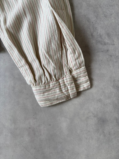 50–60s ストライプシャツ（生成り）