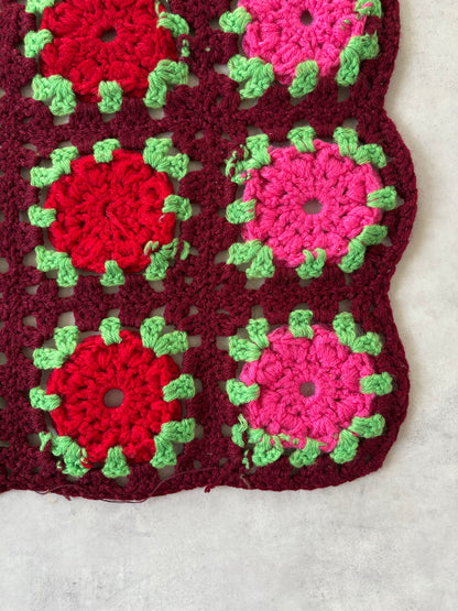 ハンドニットマット（ワインレッド）