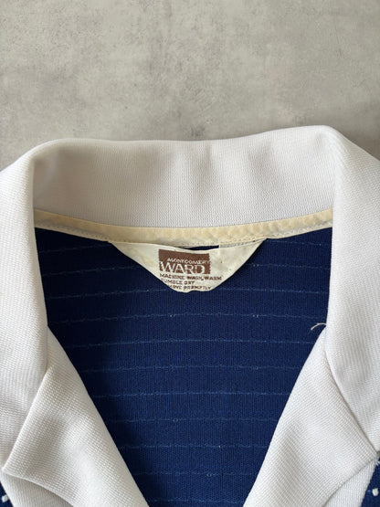 60-70s Montgomery Ward ドットプルオーバー（ネイビー）