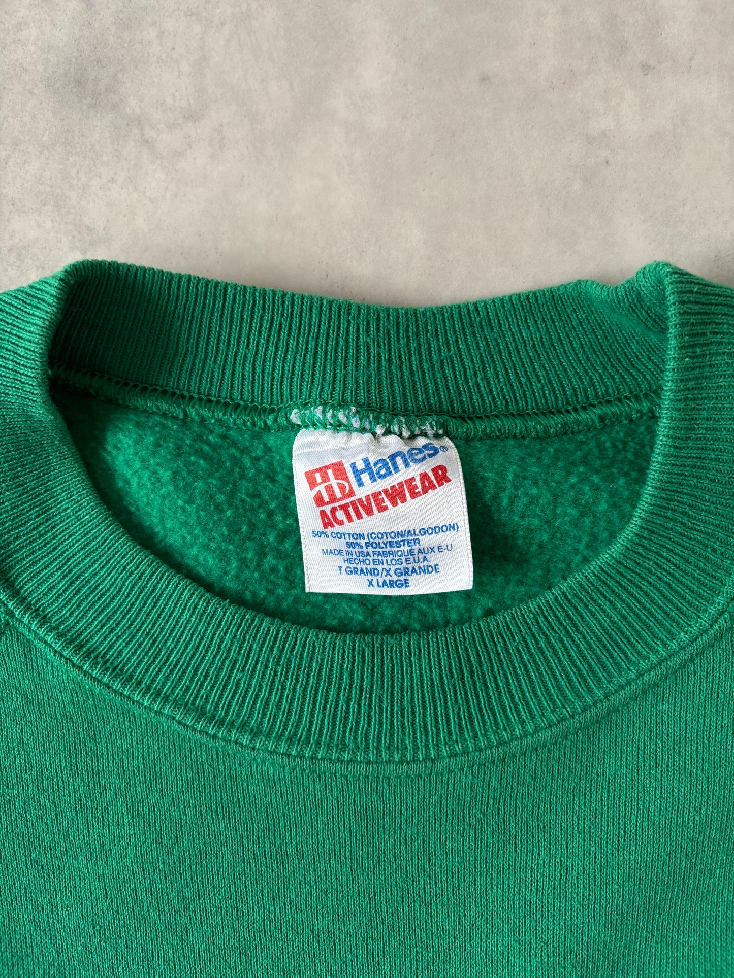 90s Hanes ラグランスリーブスウェット（グリーン）