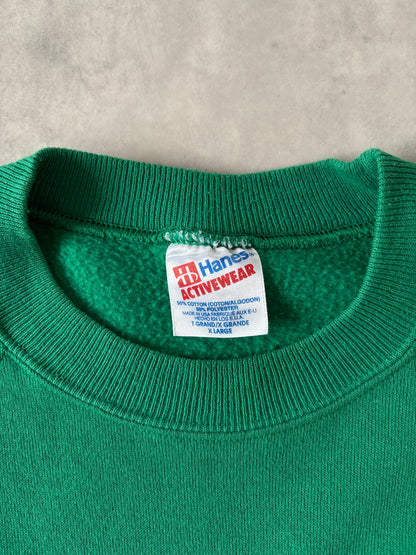 90s Hanes ラグランスリーブスウェット（グリーン）