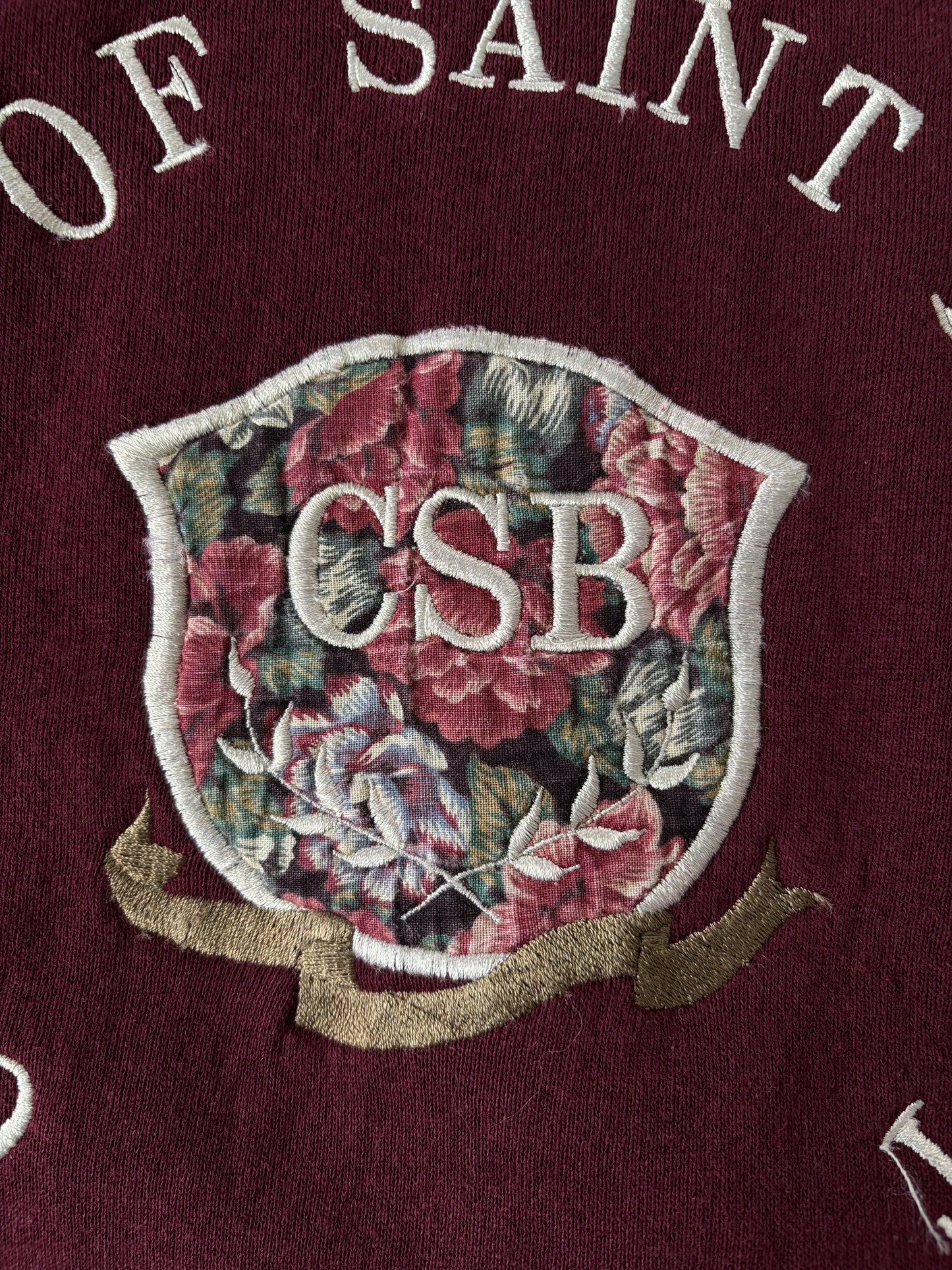 Made in USA / カレッジロゴ刺繍トレーナー