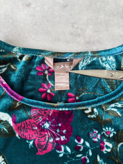 エメラルドグリーンベロアトップス