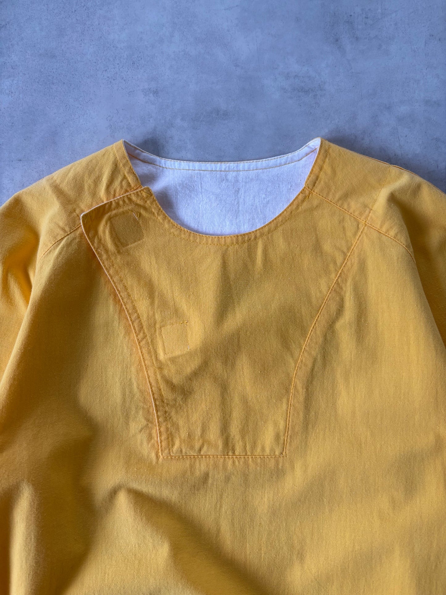 〈Deadstock〉90s LONDON FOG コットンプルオーバー Made in Canada（イエロー）